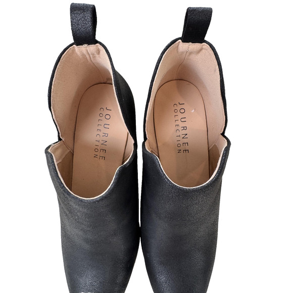 Journee Collection Shoes Womens Size 8.5 Lola Western Booties Low Heel Ankle - Picture 2 of 12